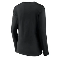 Women's Fanatics Oklahoma Sooners Campus Long Sleeve V-Neck T-Shirt