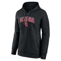 Women's Fanatics Black Oklahoma Sooners Campus Pullover Hoodie