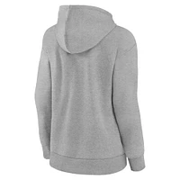 Women's Fanatics Heather Gray Oklahoma Sooners Campus Pullover Hoodie