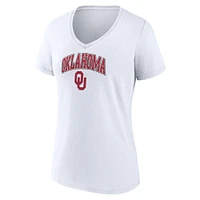 Women's Fanatics Oklahoma Sooners Campus V-Neck T-Shirt