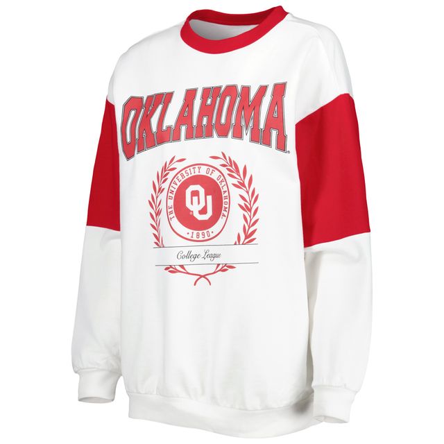 Sweat A capuche Gameday Couture Oklahoma Sooners It's Vibe Dolman blanc pour femme