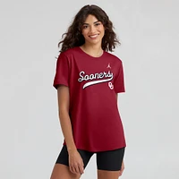 Women's Jordan Brand Crimson Oklahoma Sooners Local Script T-Shirt