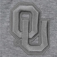 Women's Pro Standard Heather Charcoal Oklahoma Sooners Tonal Neutral Boxy Cropped T-Shirt