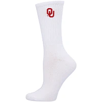 Lot de 2 paires de chaussettes courtes Oklahoma Sooners ZooZatz pour femmes, cramoisi/blanc
