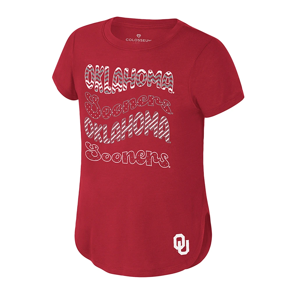 Youth Colosseum Crimson Oklahoma Sooners Rogan T-Shirt