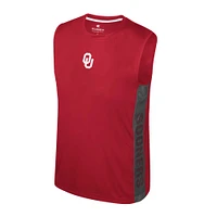 Youth Colosseum Crimson Oklahoma Sooners Smak Talk Sleeveless T-Shirt