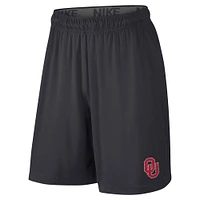 Youth Nike  Anthracite Oklahoma Sooners Fly Performance Shorts