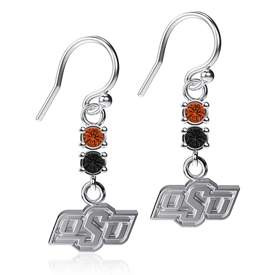 Dayna Designs Oklahoma State Cowboys Boucles d'oreilles pendantes en cristal