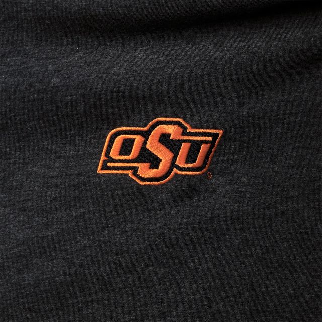 Veste à fermeture éclair pour homme Champion Heathered Black Oklahoma State Cowboys Field Day Team