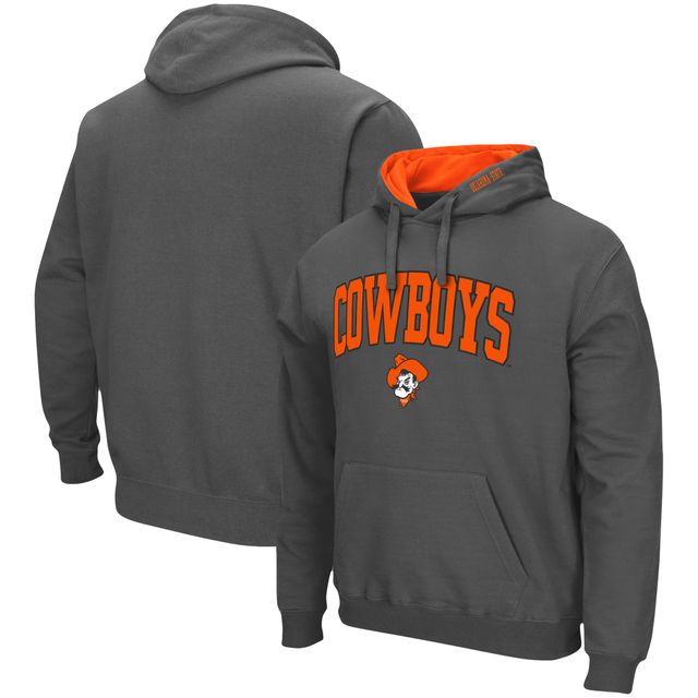 Sweat à capuche colosseum anthracite Oklahoma State Cowboys Arch & Logo 3.0 pour homme