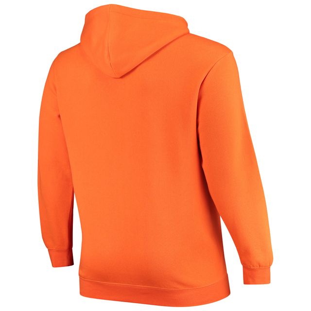 Sweat à capuche zippé Colosseum Oklahoma State Cowboys Big & Tall pour homme orange