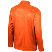 Men's Colosseum  Orange Oklahoma State Cowboys The Machine Half-Zip Jacket
