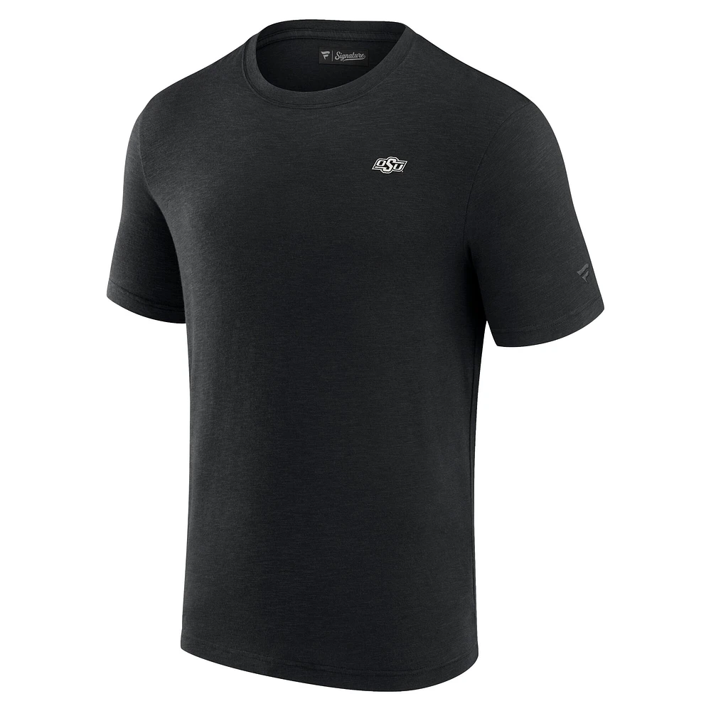 T-shirt noir en modal pour hommes, Fanatics, Oklahoma State Cowboys, Front Office