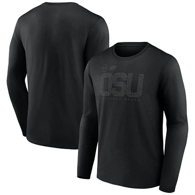 Men's Fanatics Black Oklahoma State Cowboys OHT Tricode Long Sleeve T-Shirt