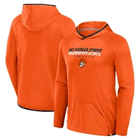Men's Fanatics Orange/Black Oklahoma State Cowboys Transitional Hoodie T-Shirt