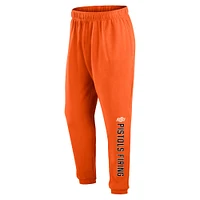 Men's Fanatics Orange Oklahoma State Cowboys Chop Block Fleece Sweatpants