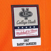 Men's Mitchell & Ness Barry Sanders Orange Oklahoma State Cowboys 1987 Replica Jersey