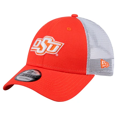 Casquette ajustable orange Oklahoma State Cowboys Trucker 9FORTY de New Era pour homme