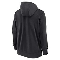 Men's Nike Black Oklahoma State Cowboys 2024/25 Sideline Club Fleece Pullover Hoodie