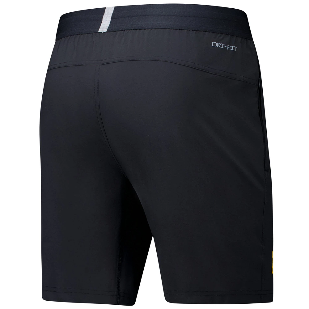 Men's Nike Black Oklahoma State Cowboys 2024/25 Sideline Performance Woven Shorts