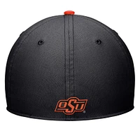 Men's Nike Black Oklahoma State Cowboys Rise Flex Hat