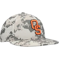 Men's Nike Camo Oklahoma State Cowboys Aero True Baseball Performance Fitted Hat