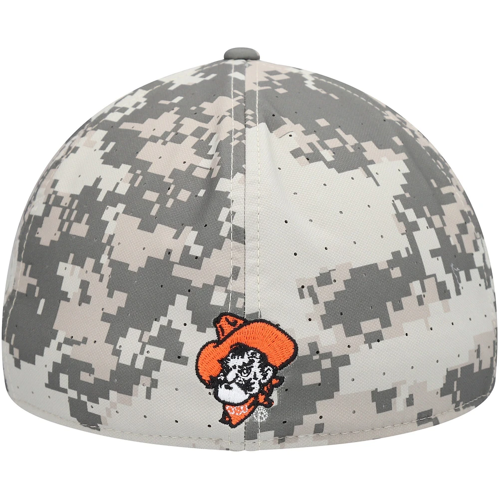 Men's Nike Camo Oklahoma State Cowboys Aero True Baseball Performance Fitted Hat
