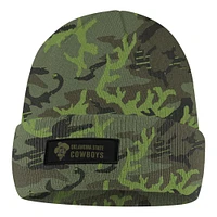 Bonnet en tricot à revers Nike Camo Oklahoma State Cowboys Military Pack pour homme