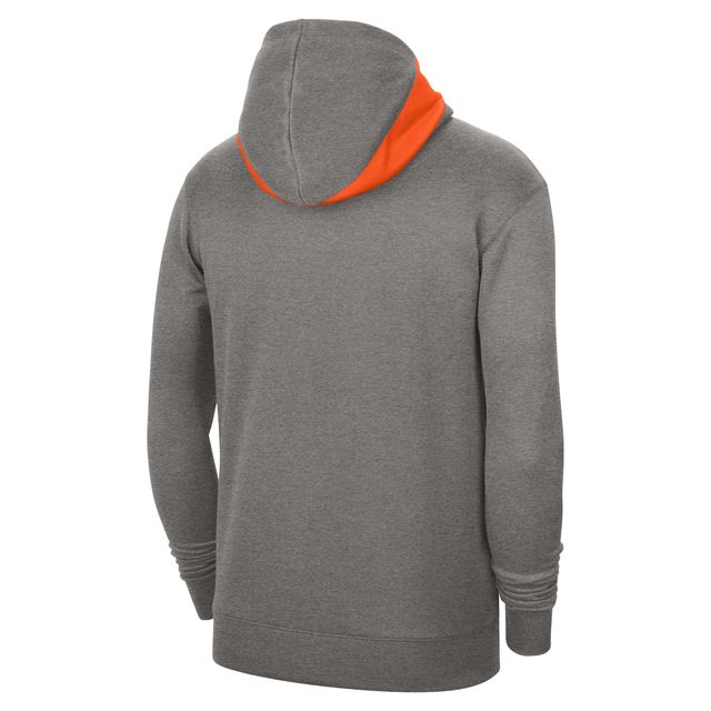 Sweat à capuche Nike Heather Grey Oklahoma State Cowboys Team Basketball Spotlight Performance pour hommes