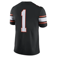 Men's Nike #1 Black Oklahoma State Cowboys Game Jersey