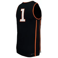 Men's Nike #1 Black Oklahoma State Cowboys  Replica Basketball Jersey
