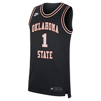 Men's Nike #1 Black Oklahoma State Cowboys Retro Replica Basketball Jersey