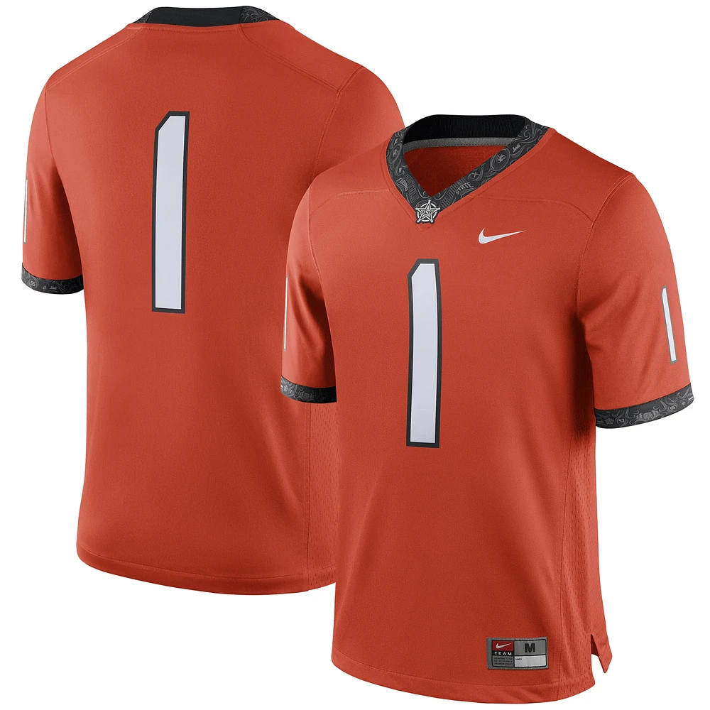 Maillot de jeu alternatif des Cowboys l'État l'Oklahoma pour homme Nike #1 orange
