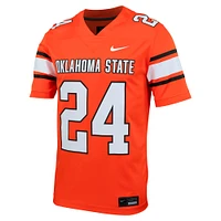 Men's Nike #24 Orange Oklahoma State Cowboys Untouchable Football Jersey