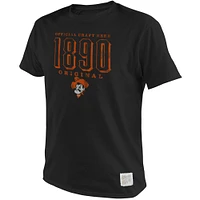 Men's Original Retro Brand Black Oklahoma State Cowboys 1890 Logo T-Shirt