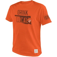 T-shirt pour homme Original Retro Brand Orange Oklahoma State Cowboys 1890 Drink Local