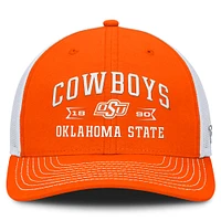 Men's Top of the World Orange Oklahoma State Cowboys Carson Trucker Adjustable Hat