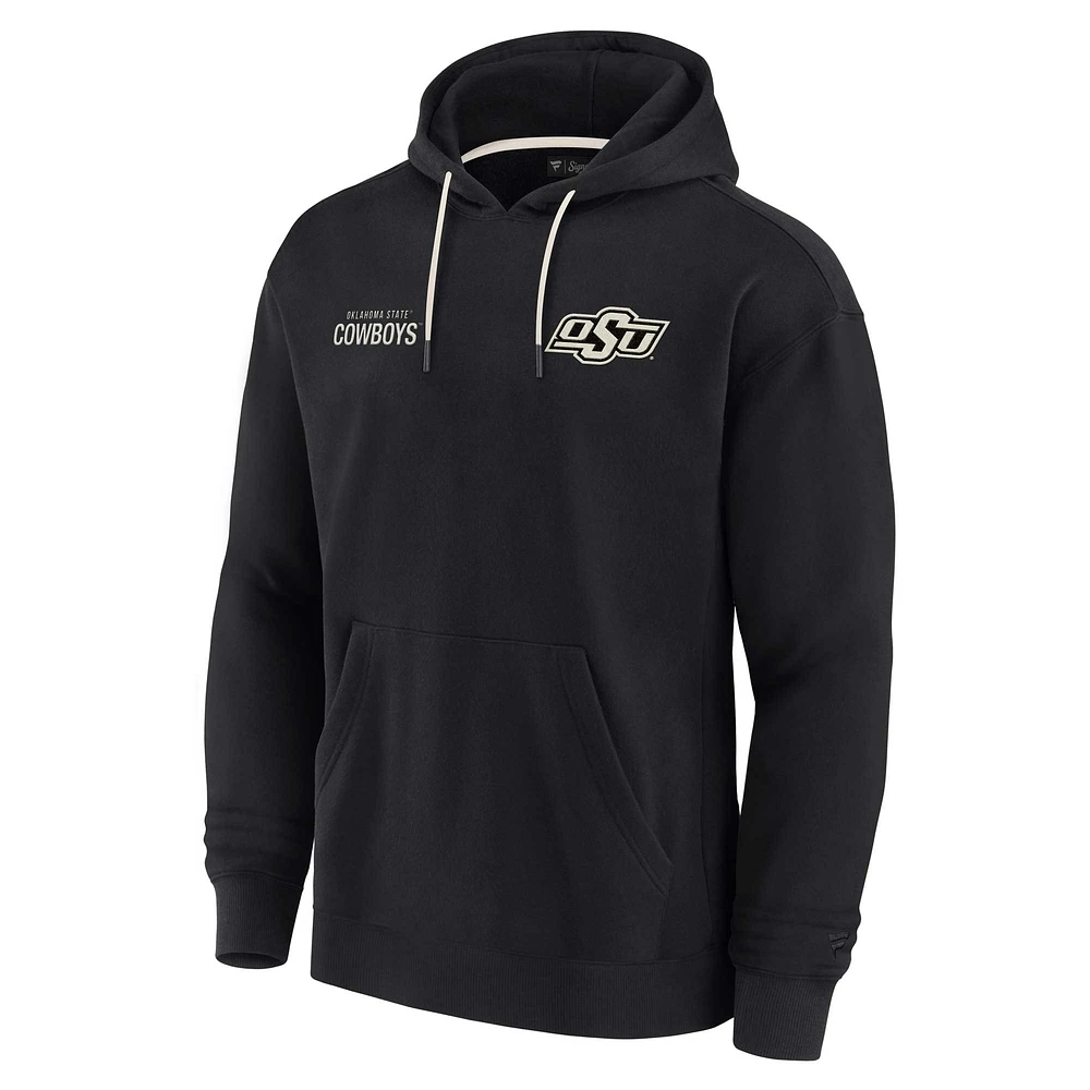 Unisex Fanatics Black Oklahoma State Cowboys Elements Super Soft Fleece Pullover Hoodie