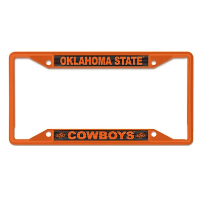 Cadre de plaque d'immatriculation WinCraft Oklahoma State Cowboys chromé