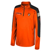 Youth Colosseum  Orange Oklahoma State Cowboys OHT Military Appreciation Cyclone Quarter-Zip Windshirt