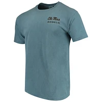 T-shirt bleu Ole Miss Rebels State Scenery Comfort Colours pour homme