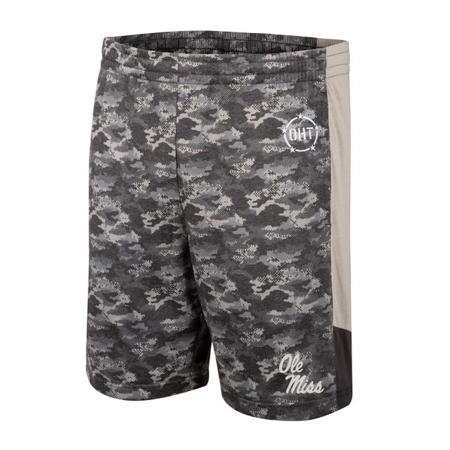 Colosseum Camo Ole Miss Rebels OHT Military Appreciation Short pour homme