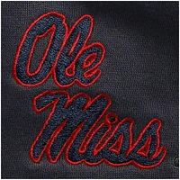 Men's Colosseum Charcoal Ole Miss Rebels Tortugas Logo Quarter-Zip Jacket