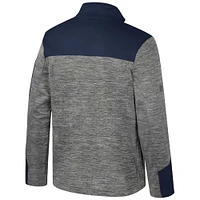 Men's Colosseum  Gray/Navy Ole Miss Rebels Guard Full-Zip Jacket