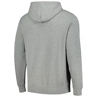 Men's Colosseum Heather Gray Ole Miss Rebels Arch & Logo 3.0 Pullover Hoodie