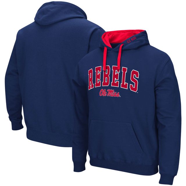 Sweat à capuche Colosseum Navy Ole Miss Rebels Big & Tall Arch Logo 2.0 pour homme