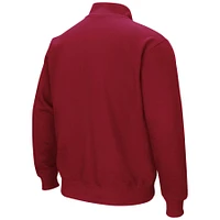 Men's Colosseum Red Ole Miss Rebels Tortugas Logo Quarter-Zip Jacket