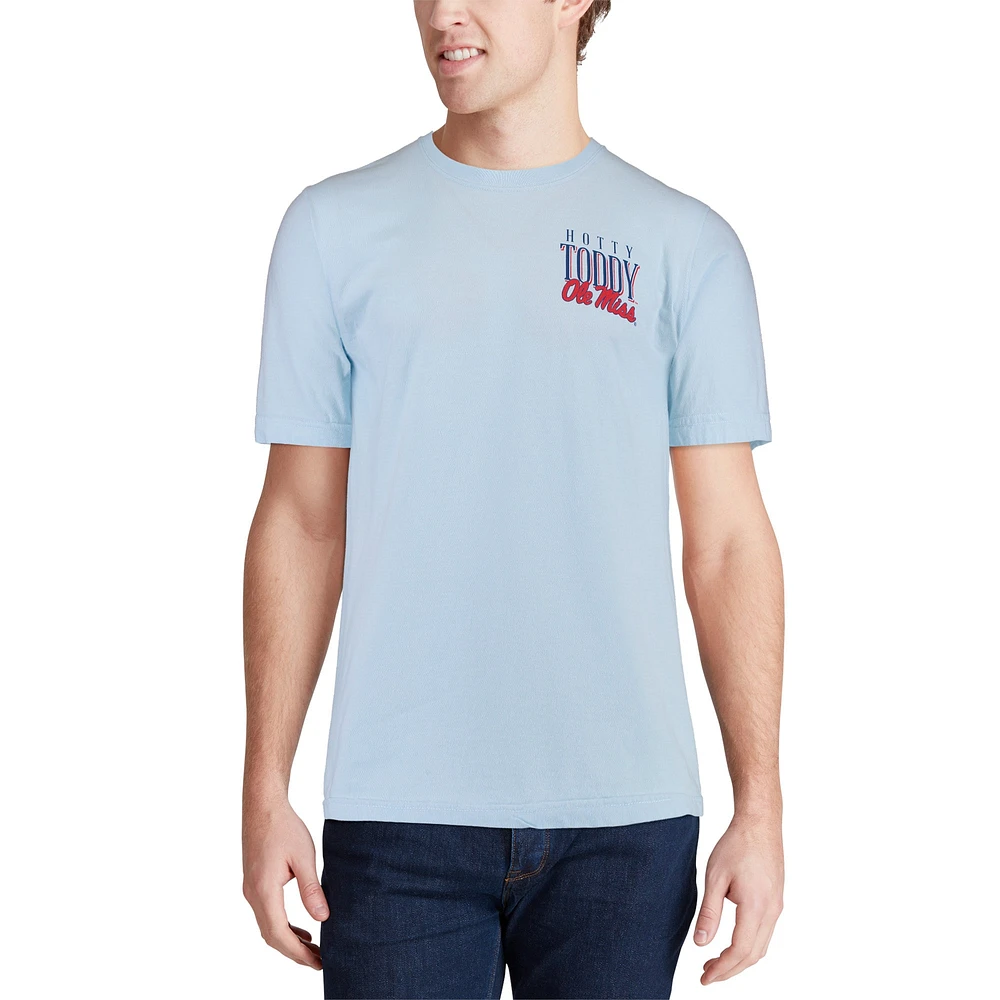 T-shirt bleu clair Ole Miss Rebels Welcome to the South Comfort Colours pour homme