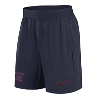 Men's Nike Navy Ole Miss Rebels 2024/25 Sideline Performance Woven Shorts