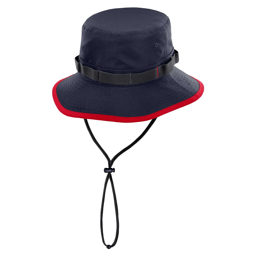Men's Nike Navy Ole Miss Rebels 2024 Sideline Apex Performance Boonie Bucket Hat